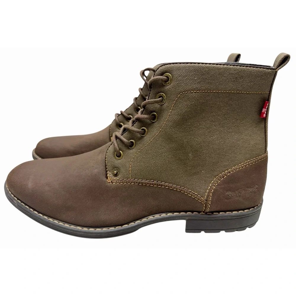 LEVI'S Lakeport DARK BROWN COLOR‎ MEN BOOTS SIZE 13M